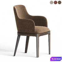 Margot Dining Chair Bontempi 3D Model Vray, Corona