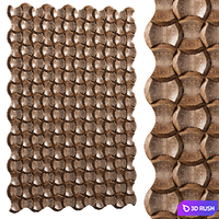3D panels for wall №3 3D Model Vray