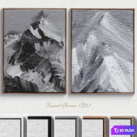 Conrad Godly Textural Wall Art C-251 3D Model Vray, Corona