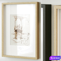 Vintage Picture Set 3D Model Vray, Corona