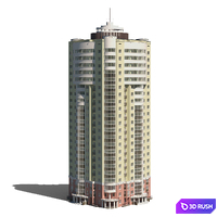 Multi-storey residential building (22 floors). 3D Model Corona