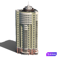 Multi-storey residential building (22 floors). 3D Model Corona