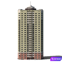 Multi-storey residential building (22 floors). 3D Model Corona