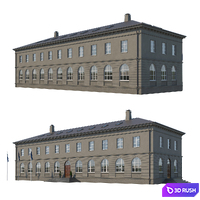 Office building 3D Model Corona