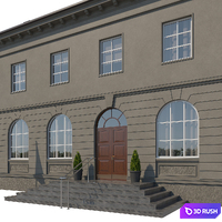 Office building 3D Model Corona