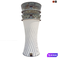 Air Traffic Control Tower Air Traffic Control 3D Model Vray, Corona