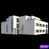 Modern House 04 3D Model Corona
