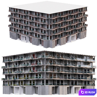 RESIDENTIAL BUILDING NO30 3D Model Vray, Corona