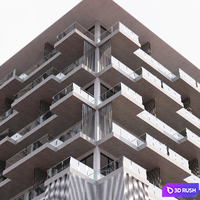 RESIDENTIAL BUILDING NO30 3D Model Vray, Corona