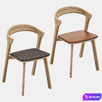 BOK Dining Chair 3D Model Vray, Corona