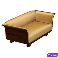 Danish Art Deco Sofa 3D Model Vray, Corona