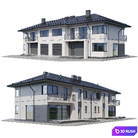 Cottage V4 3D Model Corona