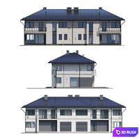 Cottage V4 3D Model Corona