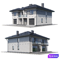 Cottage V5 3D Model Corona