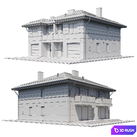 Cottage V5 3D Model Corona