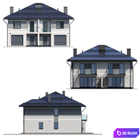 Cottage V5 3D Model Corona