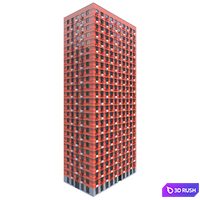Multi-storey residential building. Type 2. 3D Model Corona