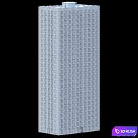 Multi-storey residential building. Type 2. 3D Model Corona