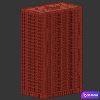 Multi-storey residential building. Type 1. 3D Model Corona