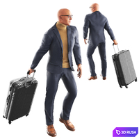 Richard Suitcase 3D Model Vray, Corona