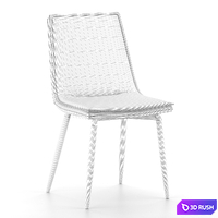 Utah chair 3D Model Vray, Corona