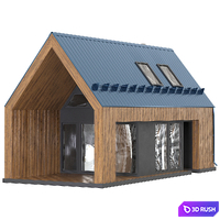 Barn House 3D Model Corona