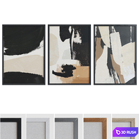 Picture Frame Set 955 3D Model Vray, Corona