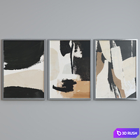 Picture Frame Set 955 3D Model Vray, Corona