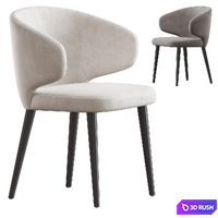 Aston chair from Minotti 3D Model Vray, Corona
