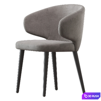 Aston chair from Minotti 3D Model Vray, Corona