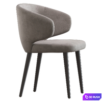 Aston chair from Minotti 3D Model Vray, Corona