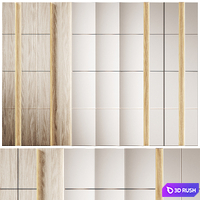 Decorative Wall Art Wall 56 3D Model Corona