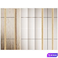 Decorative Wall Art Wall 56 3D Model Corona