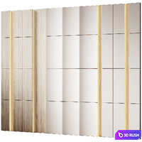 Decorative Wall Art Wall 56 3D Model Corona