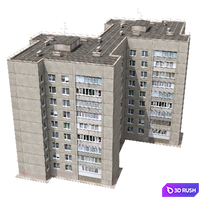 House. Series 121–60–25 3D Model Corona