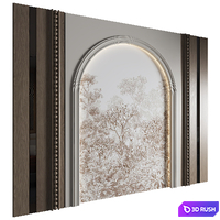 Wall Panel Decor 468 3D Model Vray, Corona