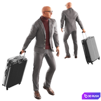 Richard Suitcase 3D Model Vray, Corona