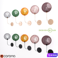 GLASS BALL WALL LAMP_BALLROOM_Design BY US 3D Model Corona
