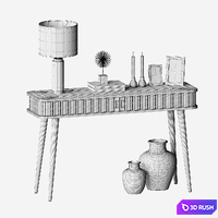 Decorative set in Scandinavian style 3D Model Corona