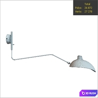 LAMPARA MOUILLE MOUILLE 1 ARM 3D Model Vray, Corona