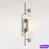 Chiswick Glass Wall Light 3D Model Corona