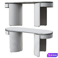 Table Baxter Parsec Desk 3D Model Vray, Corona