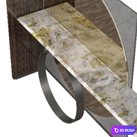 Longhi Note Consolle 3D Model Corona