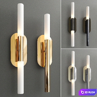 Rousseau Medium Vanity Sconce 3D Model Vray
