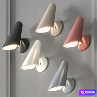 Vibia Icono 0720 Wall Lamp 3D Model Vray, Corona
