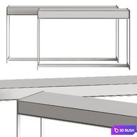 Laskasas Anthony Console Tables 3D Model Vray, Corona
