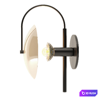Wall Light 003 3D Model Vray, Corona