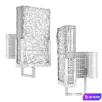 Stunning Luxury 2020 Designer Wall Lamp 3D Model Vray