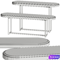 Opera Contemporary Isabel Console Tables 3D Model Vray, Corona