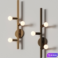 Future perfect linden sconce 3D Model Vray, Corona
